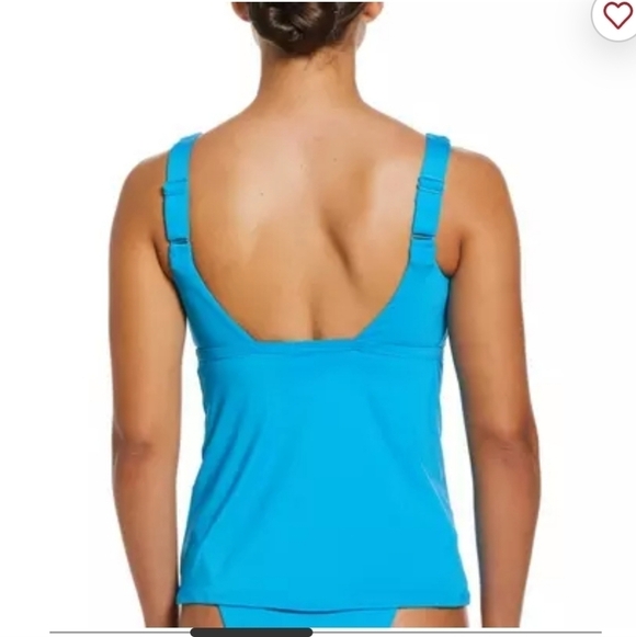 Nike Women's Tankini Swimsuit Top-Solid Color size medium - Picture 2 of 9